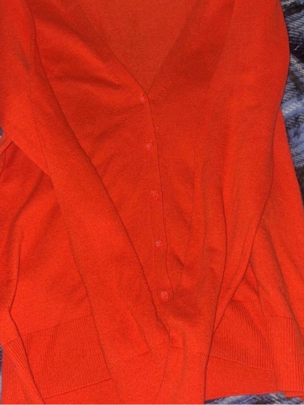 Old Navy Bright Red V-Neck Button Cardigan